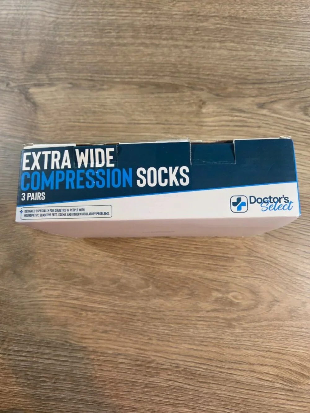 Doctor's Select 2 Pairs Plus Size Compression Socks Wide Calf 20-30 mmHg NEW
